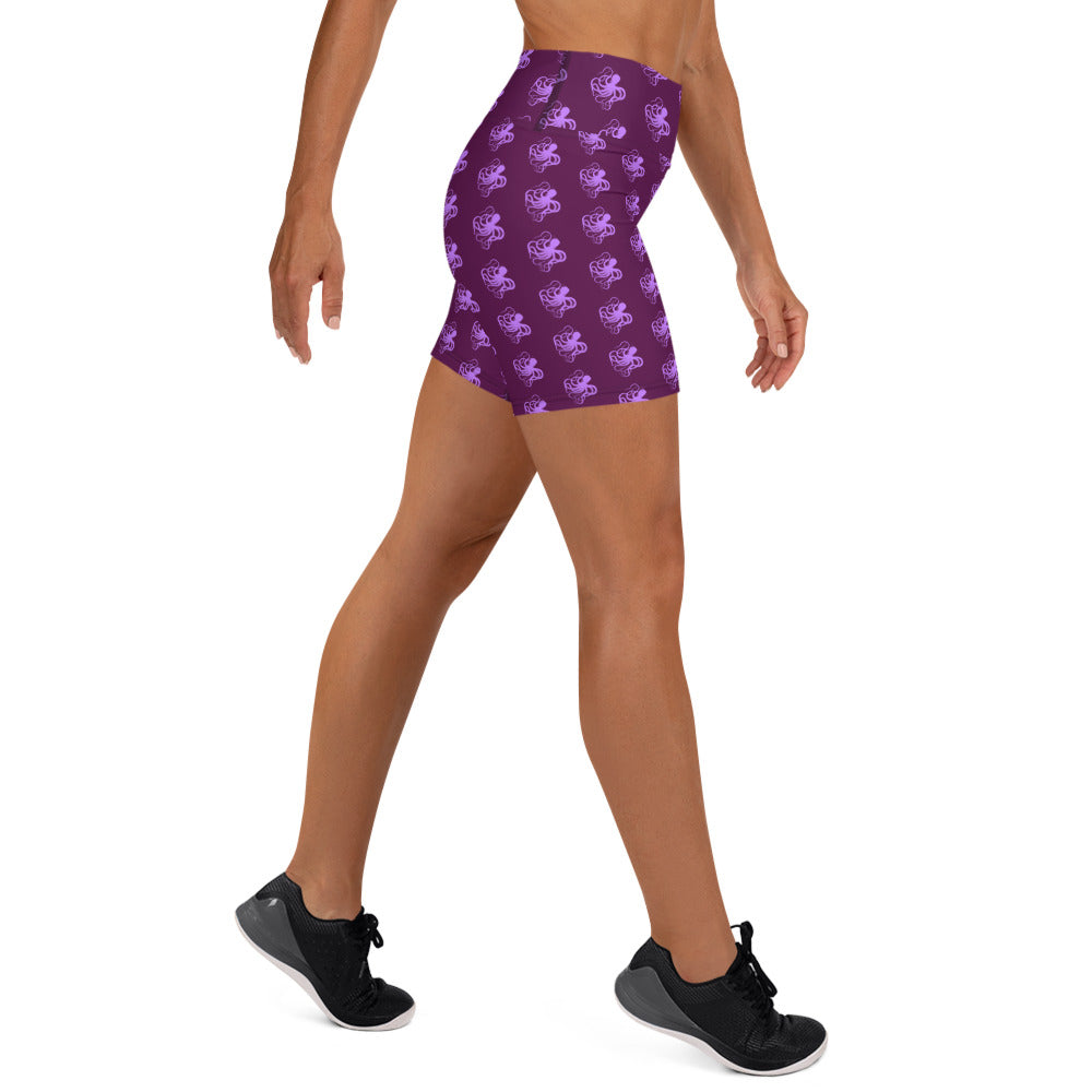 Bright Octopus Yoga Shorts