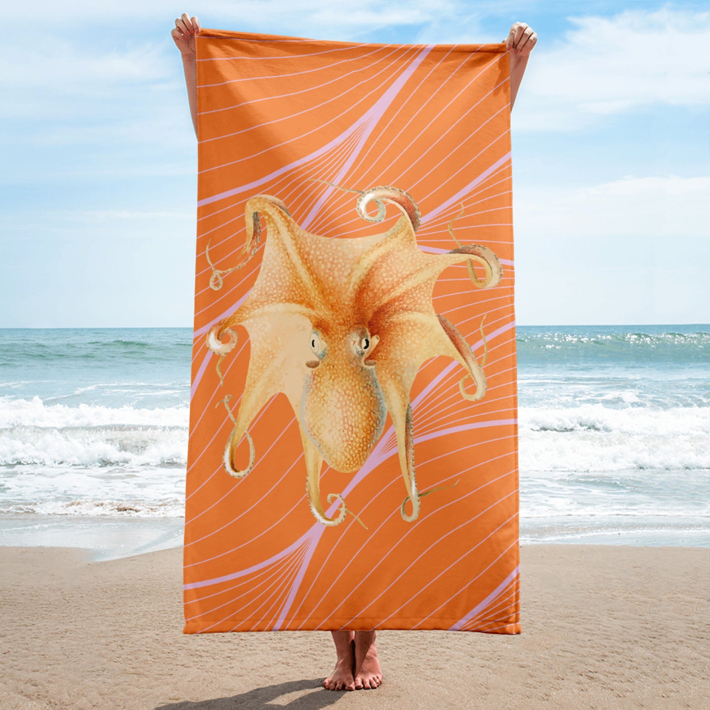 Colorful Octopus Beach Towel